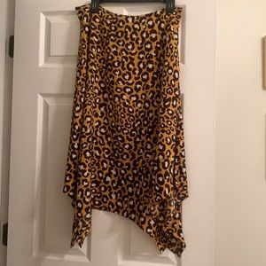 Target leopard work skirt